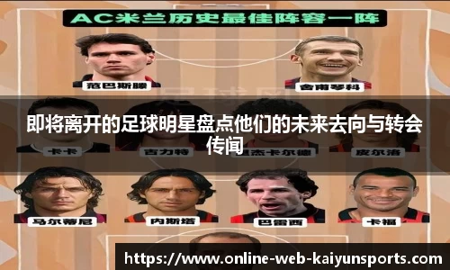 即将离开的足球明星盘点他们的未来去向与转会传闻
